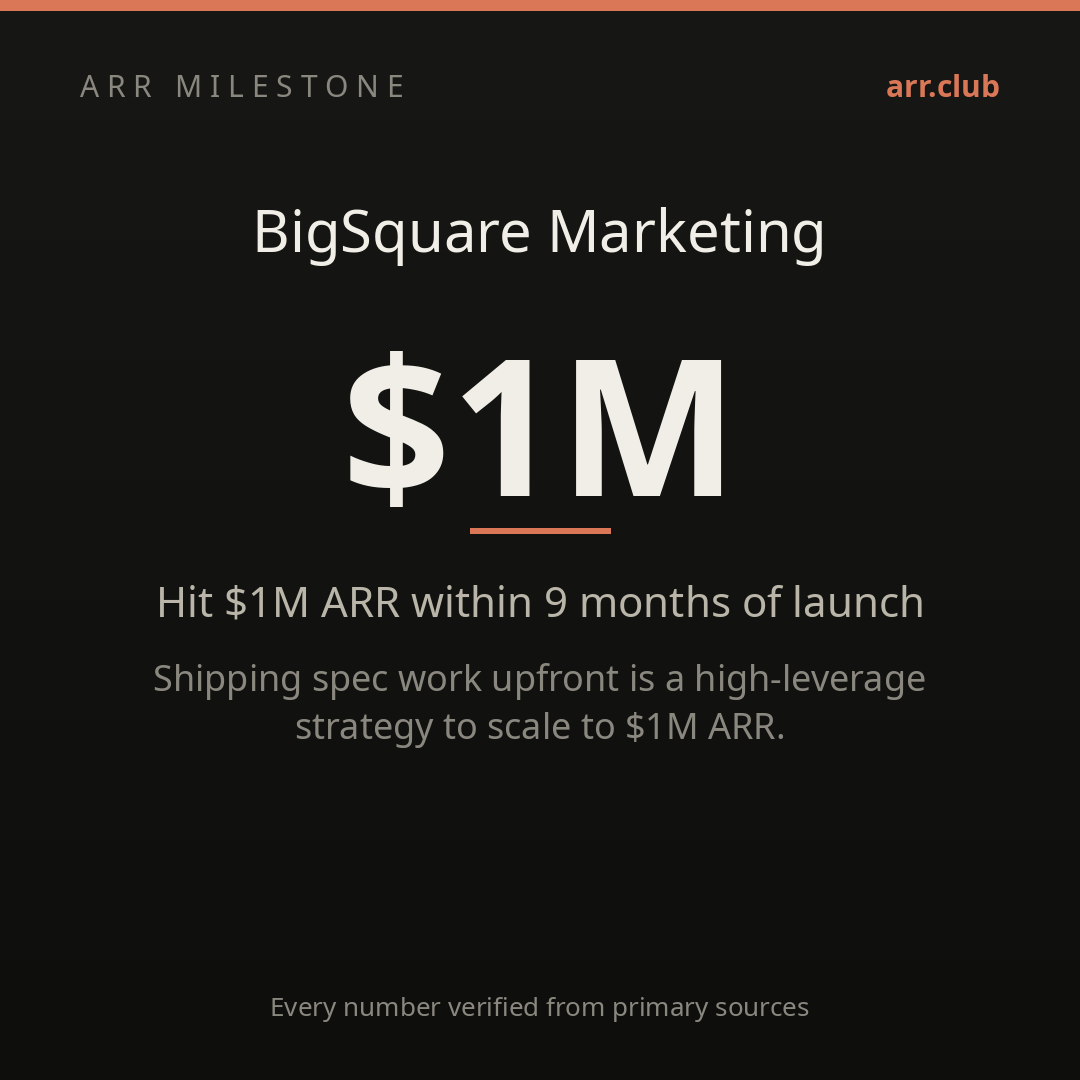 BigSquare Marketing 数据卡片